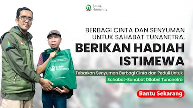 BERBAGI CINTA DAN KEPEDULIAN UNTUK SAHABAT TUNANETRA DENGAN BERIKAN PAKET ISTIMEWA