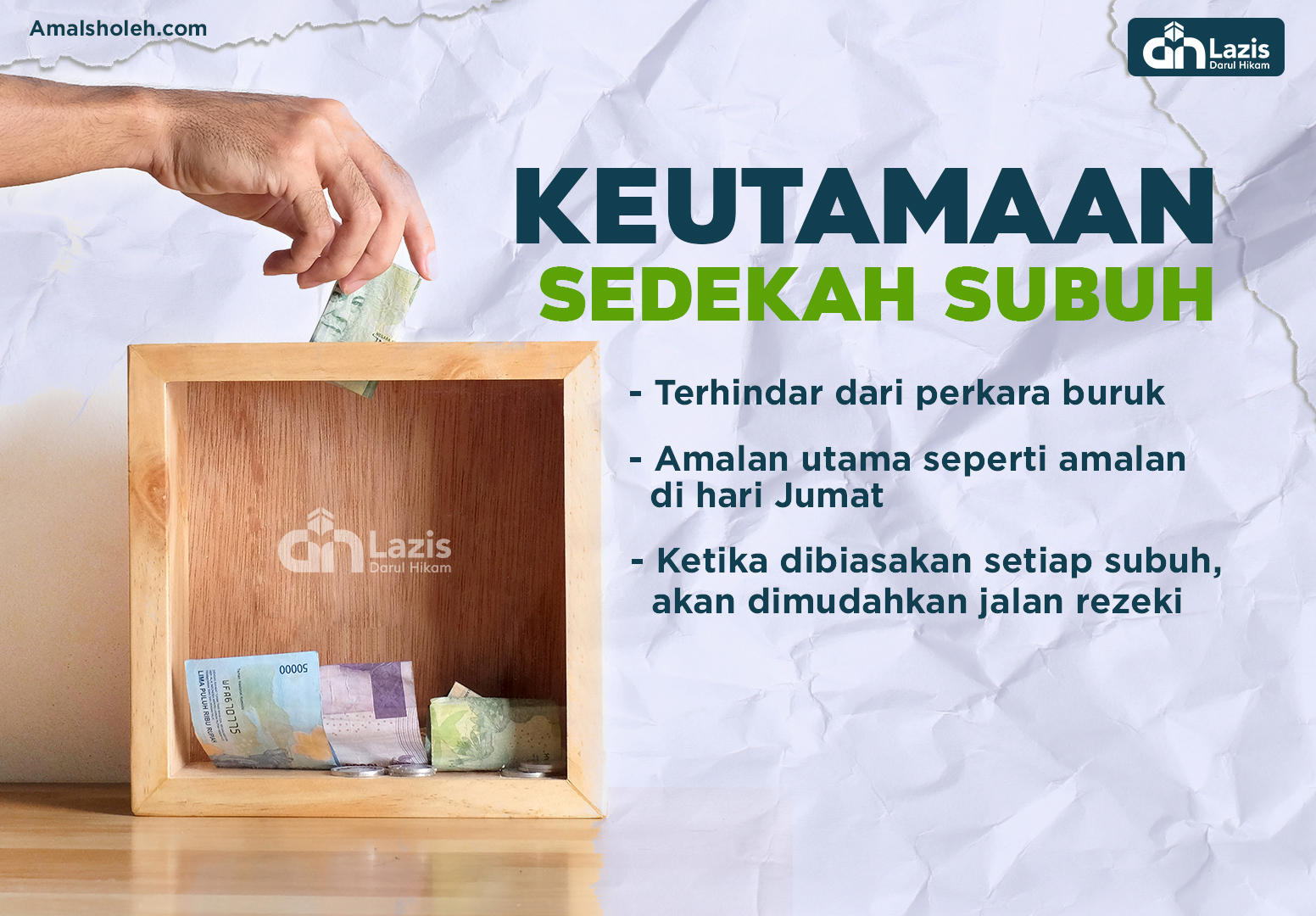 Sedekah Subuh untuk Paket Sembako Lansia