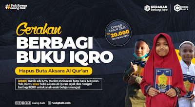 Hapus Buta Huruf Quran, Sedekah Jariyah Buku Iqro Untuk Anak-Anak Pedalaman