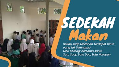 Sedekah makanan untuk santri Tahfidz