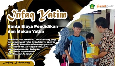 INFAQ YATIM, Bantu Biaya Pendidikan dan Makan Yatim Dhuafa