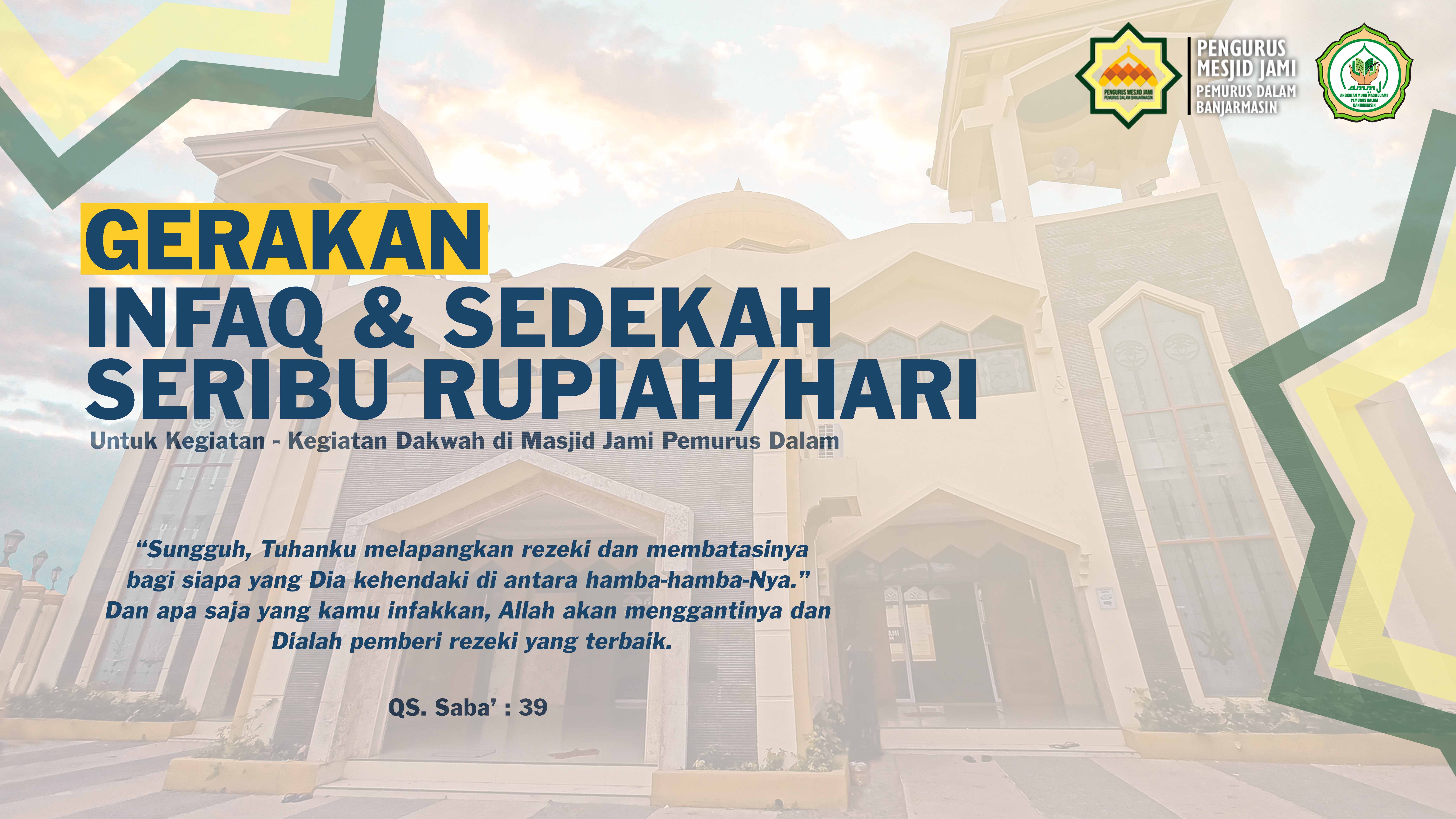 Gerakan Infaq dan Sedekah Rp. 1.000,-/ hari