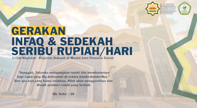 Gerakan Infaq dan Sedekah Rp. 1.000,-/ hari