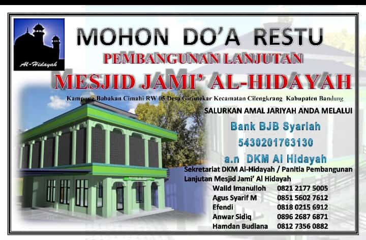 Wakaf Berkah Ramadhan, Bangun Masjid Al Hidayah