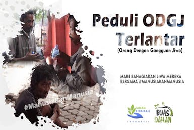 Berbagi Makan untuk ODGJ Terlantar