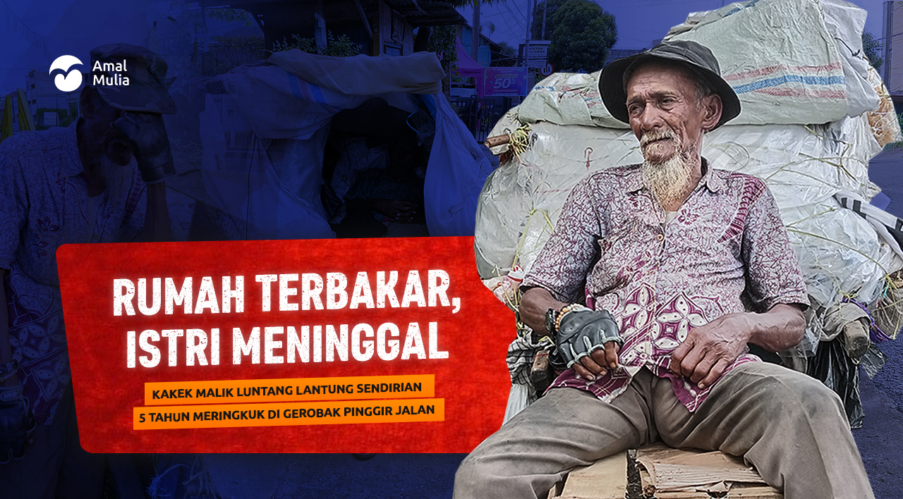 Rumah Dilalap Api, 5 Tahun Tidur di Gerobak Jalanan Sendiri