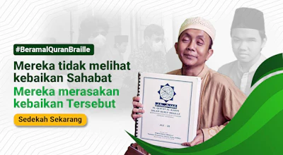 Beramal Al-Quran Braille, Bersama untuk Tunanetra Bebas Buta Huruf Braille
