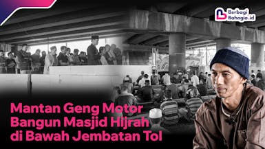 Patungan Bangun Masjid Bawah Jembatan Tol