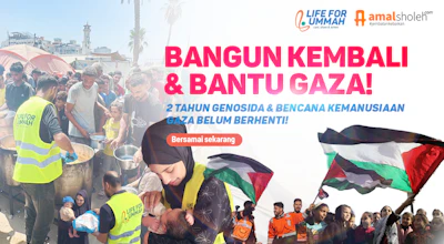 2TAHUN GENOSIDA GAZA! Mari bersamai hadirkan senyum dan harapan Palestina!