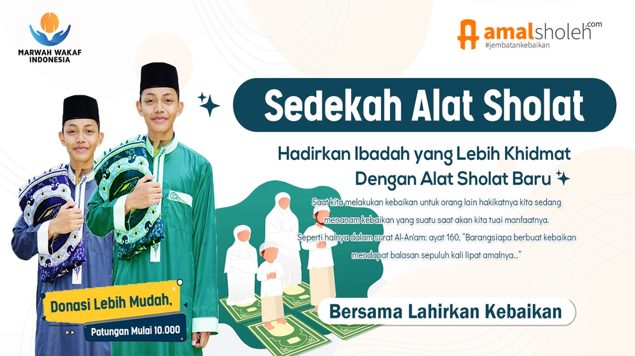 SEDEKAH ALAT SHOLAT