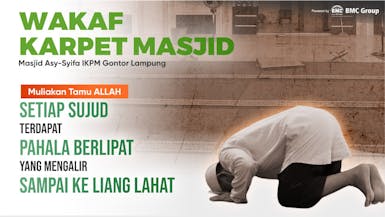 Sedekah Jariyah! Lelang Wakaf Karpet Masjid Pelosok