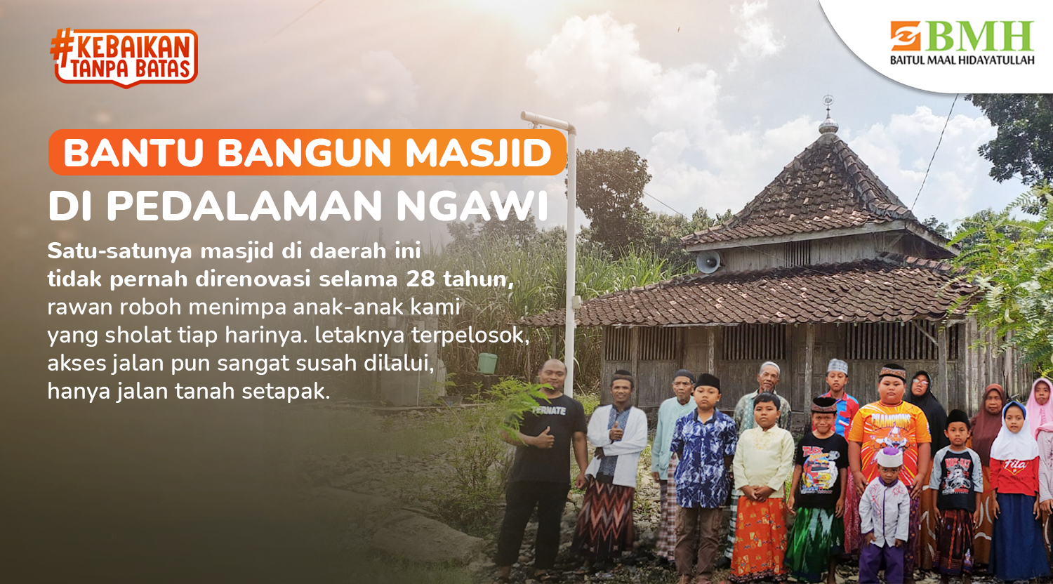 Bantu Bangun Masjid di Pedalaman Ngawi