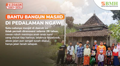 Bantu Bangun Masjid di Pedalaman Ngawi