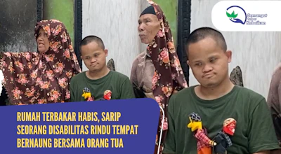 Kebakaran Lahap Rumah Sarip, Anak Disabilitas