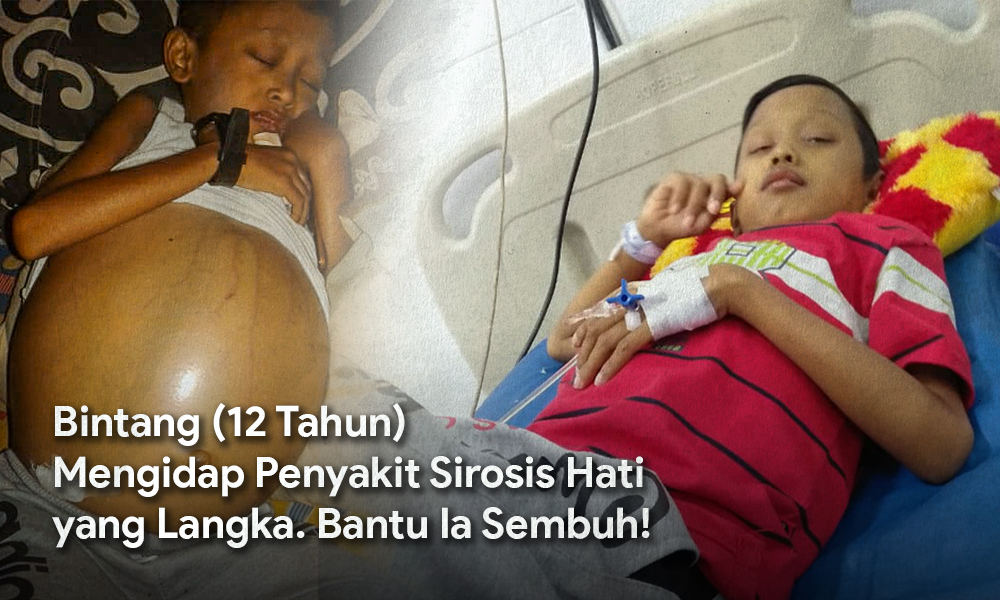 Bintang (12th) mengidap penyakit sirosis hati yang langka. Bantu ia sembuh!