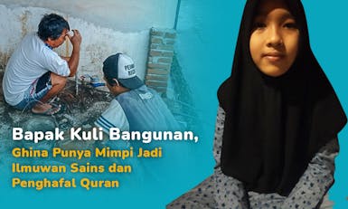 Beasiswa untuk Ghina, Anak Kuli Bangunan Ingin Jadi Ilmuwan dan Hafidzah