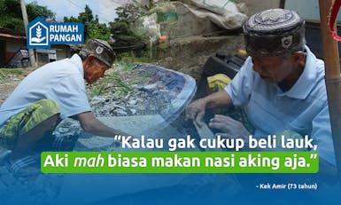 Tak Bisa Beli Lauk, Kek Amir Makan dengan Pakan Bebek..