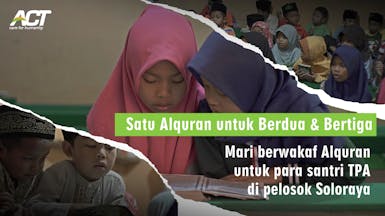 Wakaf Al-Qur’an untuk TPA di Boyolali, Hadirkan Kebahagiaan dan Pahala Selamanya