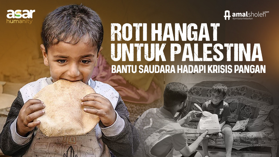 Sedekah Pangan Palestina Kuatkan Saudara di Pengungsian