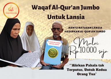 YUK WAQAF AL-QUR'AN JUMBO UNTUK LANSIA