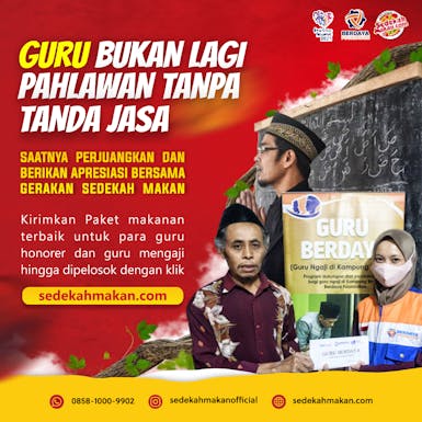 Berikan Paket Makanan Untuk Guru Honorer dan Guru Mengaji di Pelosok