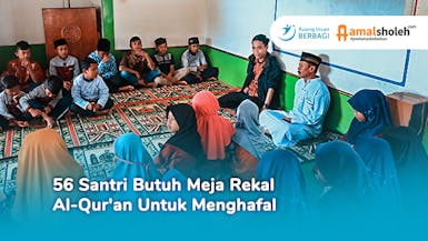 56 Santri di Kampung Cipatat Butuh Meja Rekal Al-Qur'an