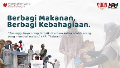 Berbagi makan berbagi kebahagiaan