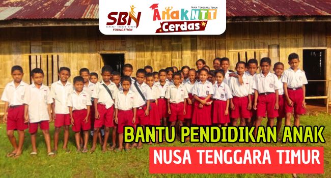 Bantu Pendidikan Anak Pedalaman dari Putus Sekolah
