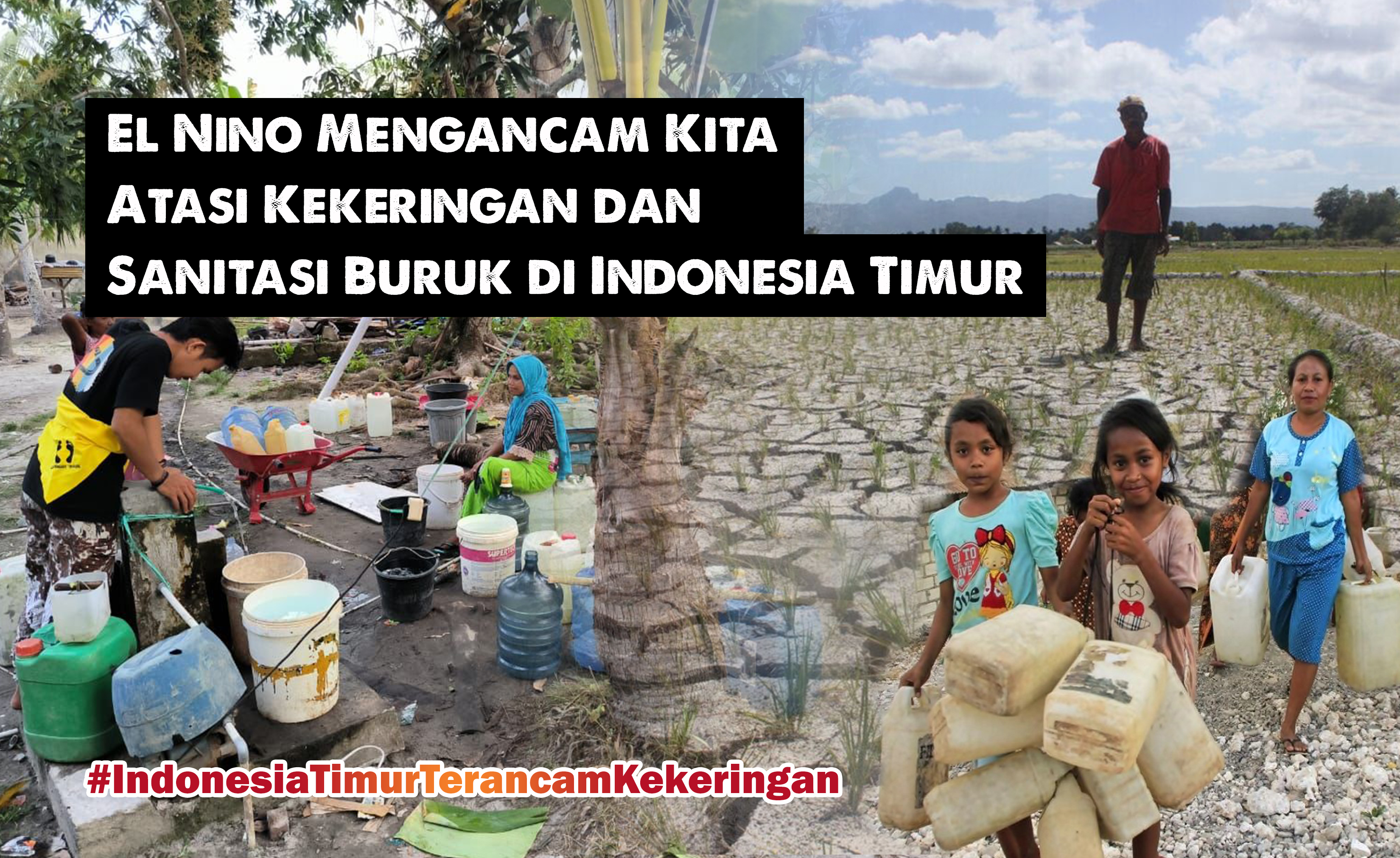 Alirkan Air Bersih di Daerah Tedampak El-Nino, Raih Amal Jariyah