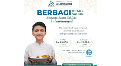 Iftar Sahur Bersama Santri Tahfidz Dhuafa