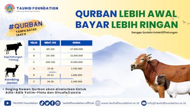 SEDEKAH QURBAN Sayangi Sesama Dengan Berbagi