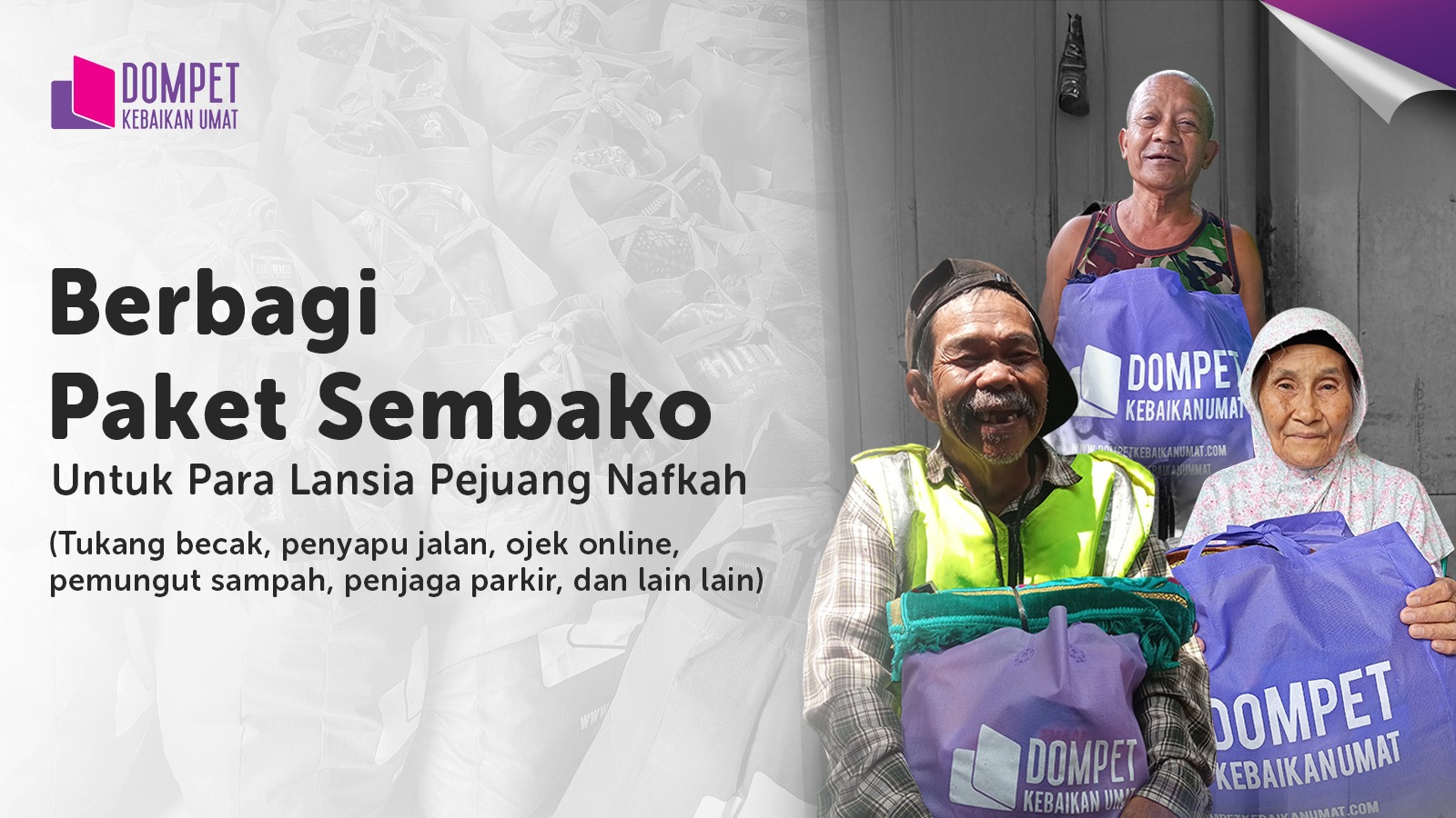 Bingkisan Kebaikan Untuk Sejahterakan Masa Tua Lansia Dhuafa