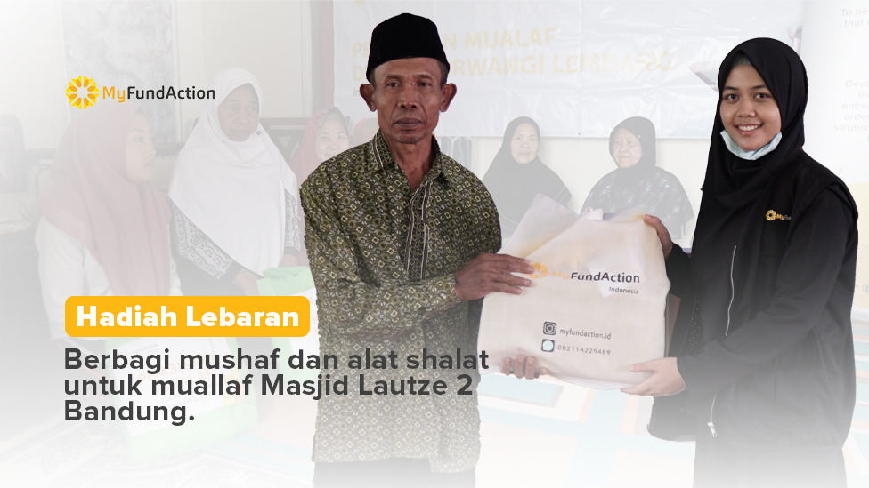 Hadiah Lebaran untuk Muallaf (Waqaf Al-Quran dan alat ibadah)