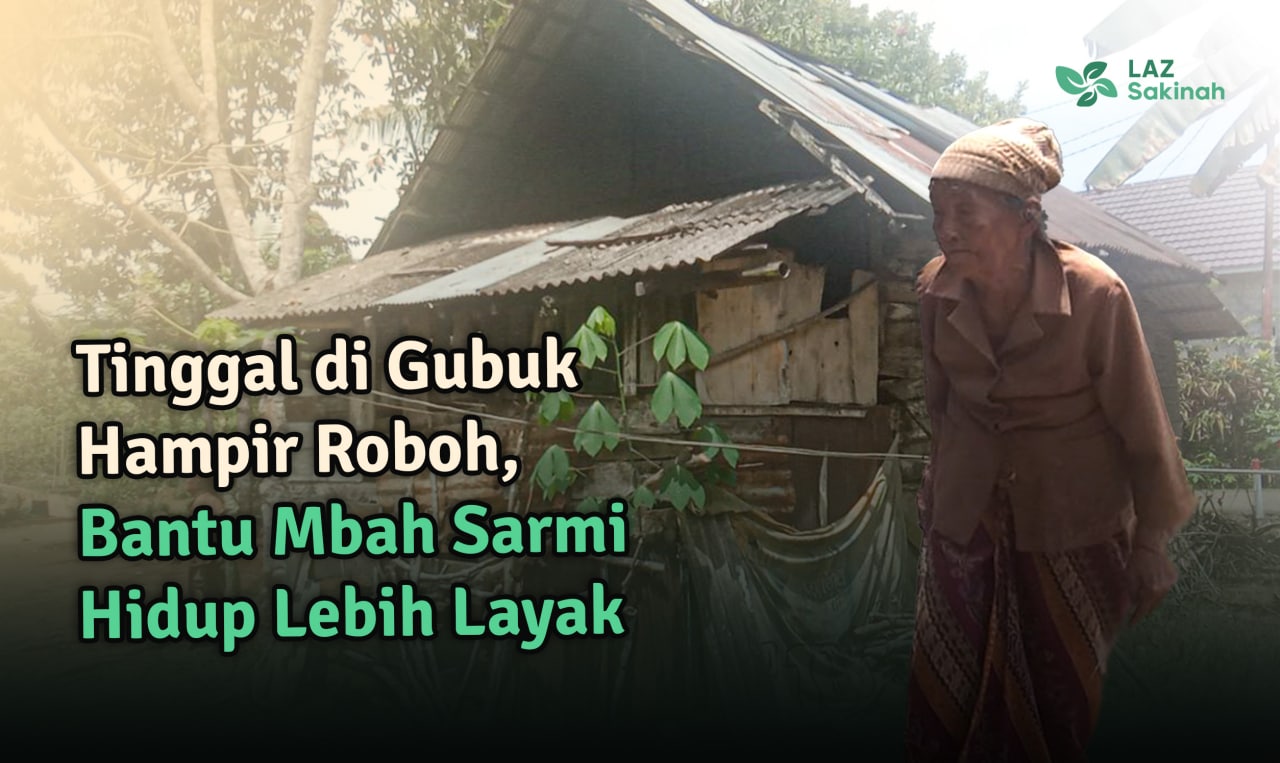 Mbah Sarmi (85 Tahun) Hidup Sebatang Kara di Gubuk Hampir Roboh