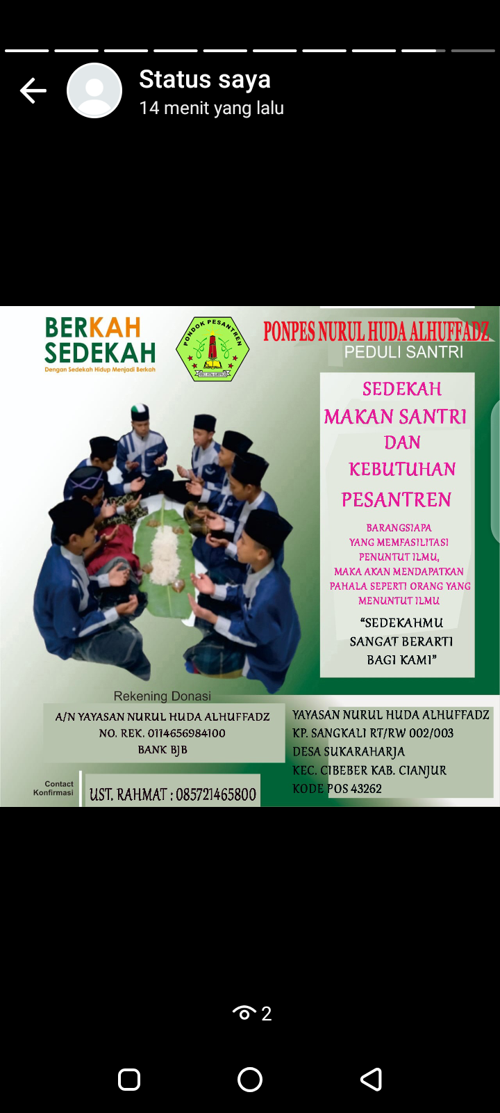 jumat berkah dengan bersedekah