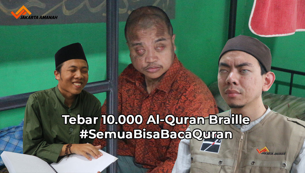 Tebar 1000 Al-Quran Braille untuk Tunanetra