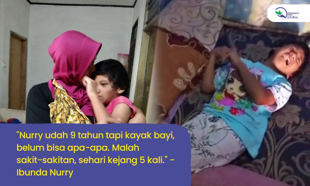 Kejang 5x Sehari, Bantu Nurry Obati Cerebral Palsy