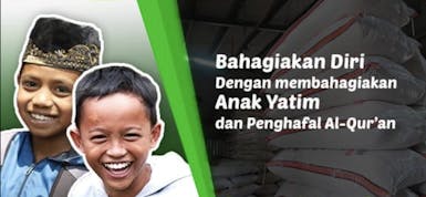 Penuhi Kebutuhan Beras Sahabat Yatim & Santri Penghafal Al-Qur’an