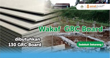 OPEN DONASI...! Wakaf GRC Board untuk Asrama Santri