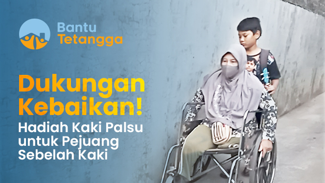 Dukungan Kebaikan! Hadiah Kaki Palsu untuk Pejuang Sebelah Kaki