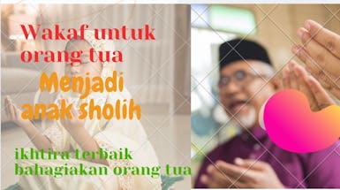 Tanda cinta ke orang tua, wakaf  ke pesantren untuk mereka