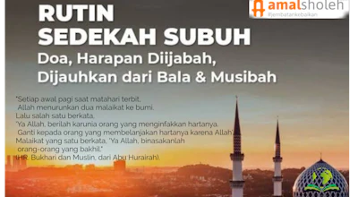 Sedekah subuh do'a terbaik dari yatim dan dhuafa santri