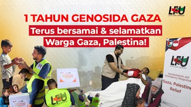 1 TAHUN GENOSIDA GAZA! Mari bersamai hadirkan senyum dan harapan Palestina!