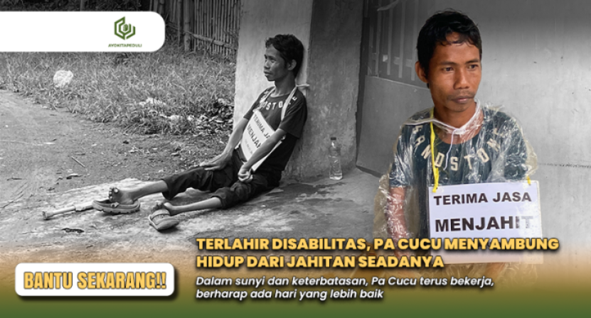 Bantu Juang Ayah Disabilitas Tukang Jahit Demi Keluarganya!