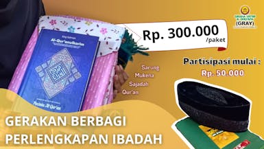 Berbagi Perlengkapan Ibadah