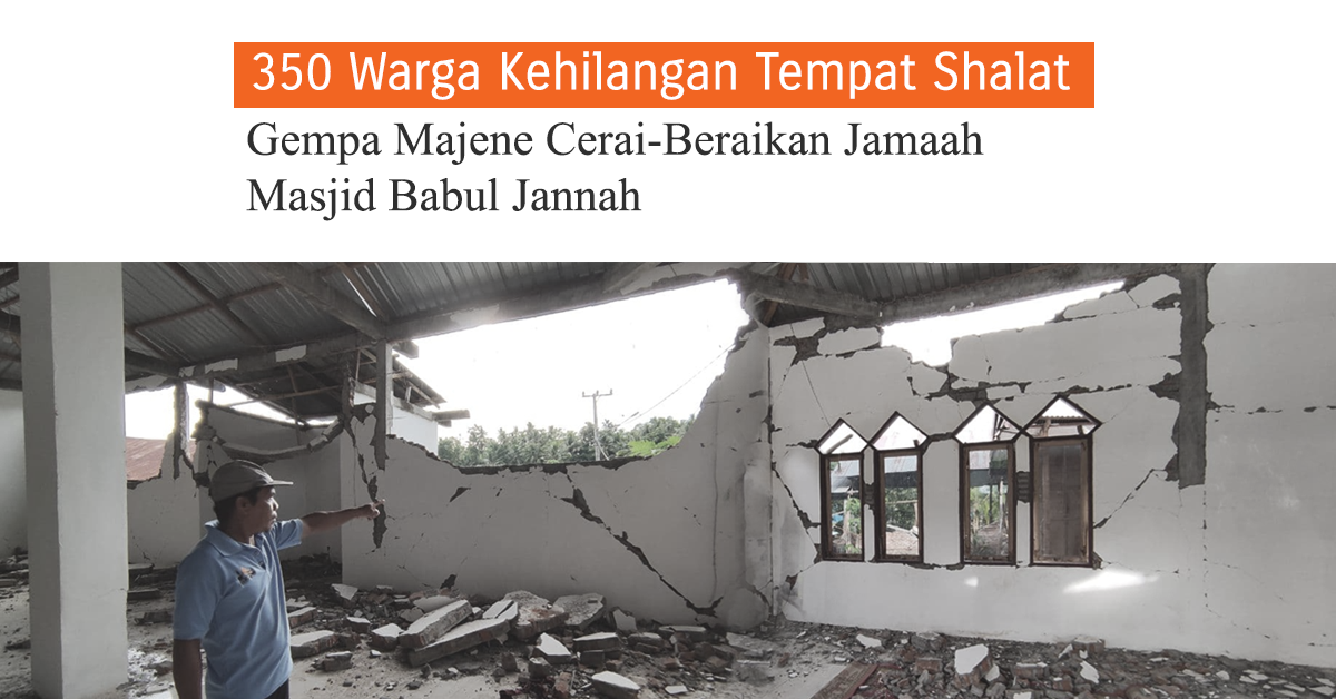 Rusak Parah di Hantam Gempa, Bantu Bangun Kembali Masjid Babul Jannah Mamuju