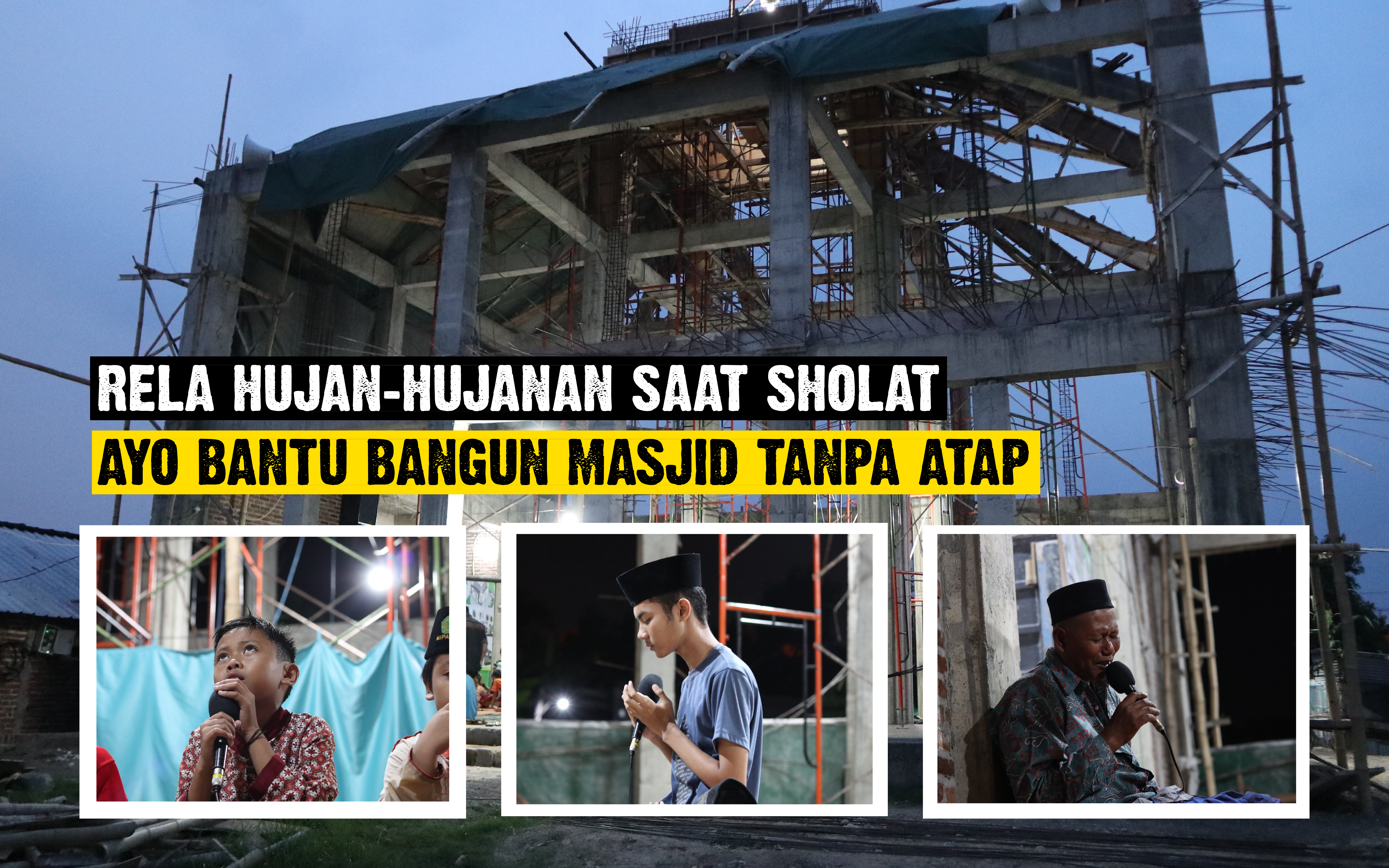 Bangun Masjid Tanpa Atap