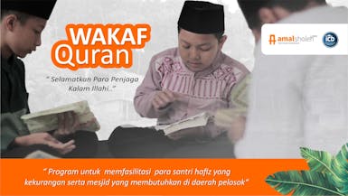 wakaf quran untuk santri hafiz