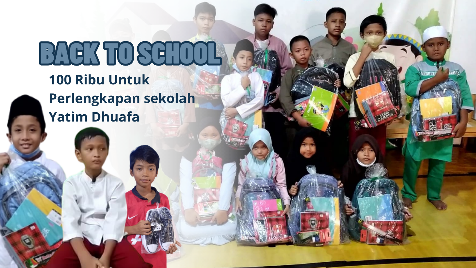 Bantu, Hadirkan Alat Tulis Sekolah Untuk Yatim Dhuafa