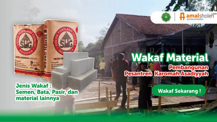 Gotong royong Bangun Pesantren dengan Wakaf